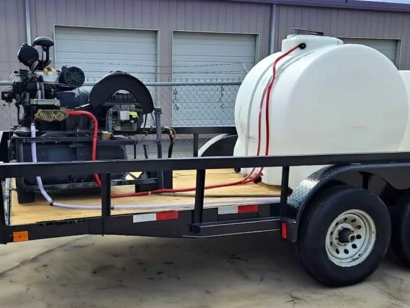 Big White Pressure Washer Trailer 1