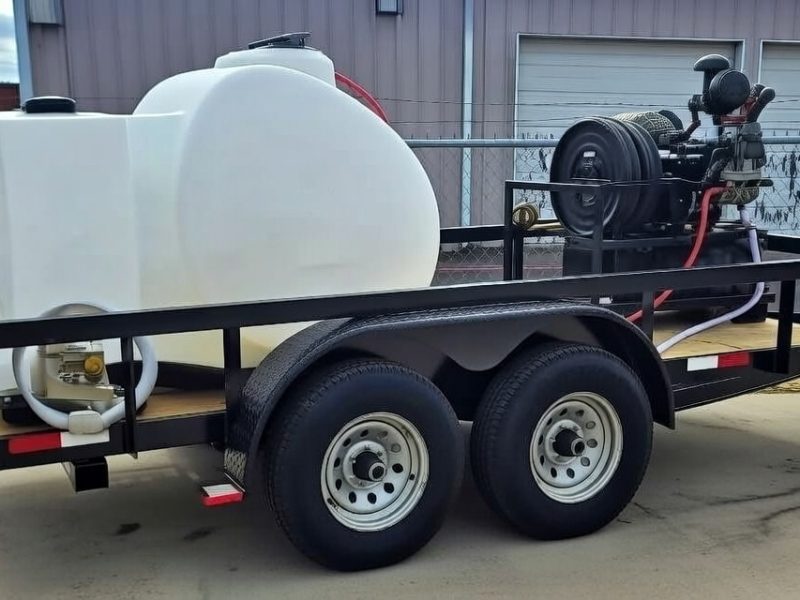 Big White Pressure Washer Trailer 2
