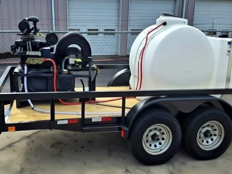 Big White Pressure Washer Trailer 5